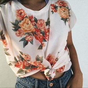 F21 Floral Top
